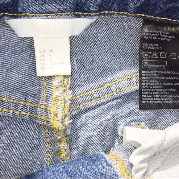 H&M size 6 denim jean skirt - Picture 4 of 5